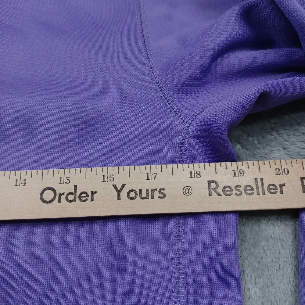 Nike Jacket Womens Large Purple Activewear Full Zip Pockets Gym Training